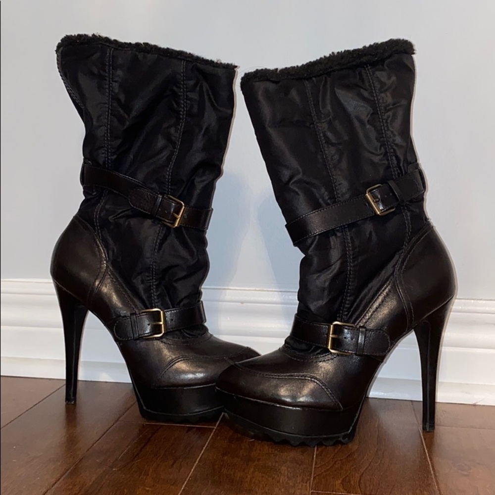 PLATFORM STILETTO WINTER BOOTS